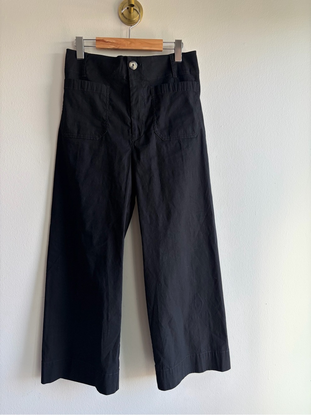 Anthropologie Maeve Black Wide-Leg Women's Pants